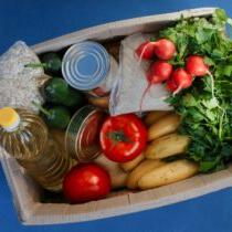 photo of box of food for donation